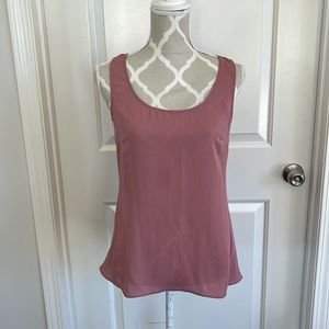 Le Chateau rose sheer tank size xs